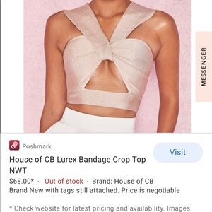 House of CB bandage top